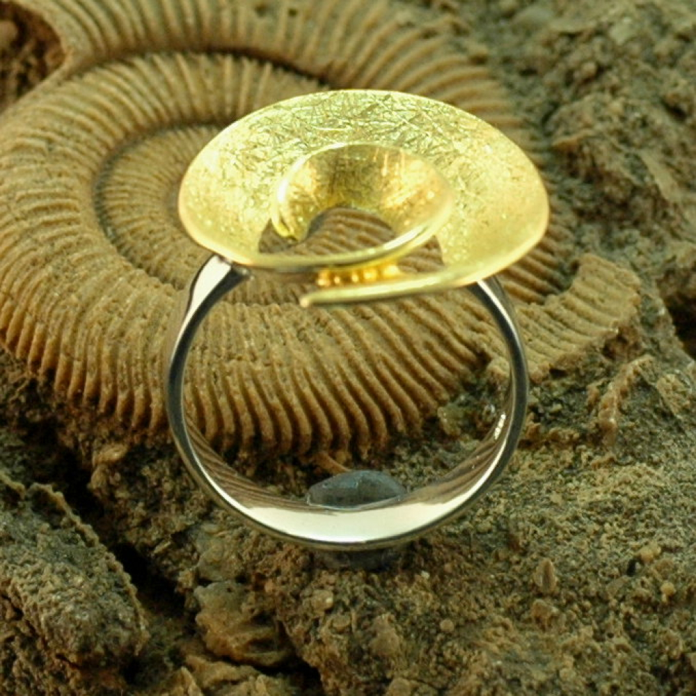 Silberring Spiraldesign